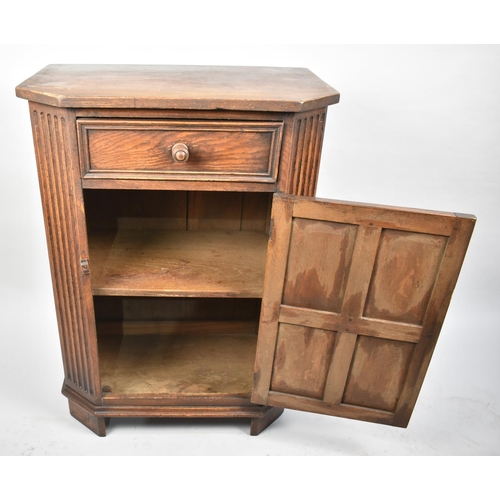 80 - A Mid/Late 20th Century Credence Side Cabinet by Thomas Clarkson and Son, Single Drawer over Panelle... 