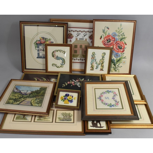 588 - A Collection of Various Framed Tapestries Etc