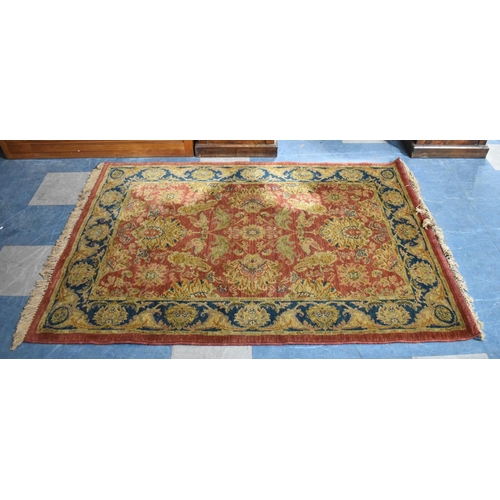 604 - A Vintage Patterned Woollen Rug, 178x120