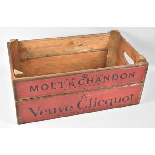 119 - A Reproduction Wooden Champagne Box, 44cm Wide