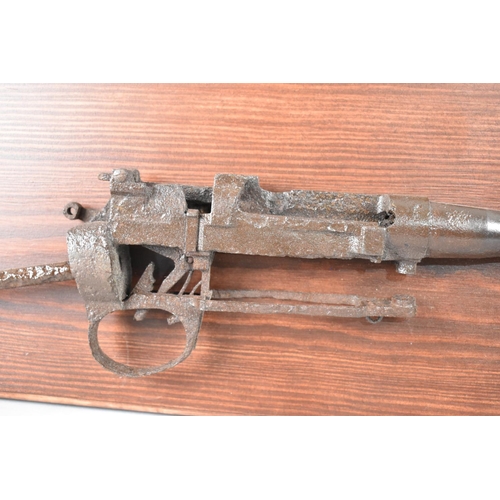 139 - A WWI Relic ?, Lee Enfield Rifle and Unrelated Bayonet as was excavated in Ypres