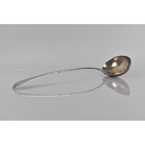 171 - A Georgian Silver Ladle, Hallmark Rubbed, 33cms Long, 193gms