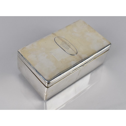 168 - A Late Victorian Silver Desk top Cigarette Box by Mappin and Webb, (John Newton Mappin) London 1895 ... 