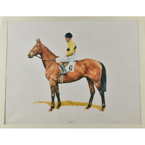 429 - A Framed Print of Arkle with Pat Taafe Up after G Keane, 50x40cms