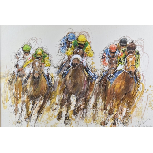 426 - Alex Jawdokimov B1937. A Framed Watercolour, 'The Breeders Cup' Dated 2007. 61x43cms