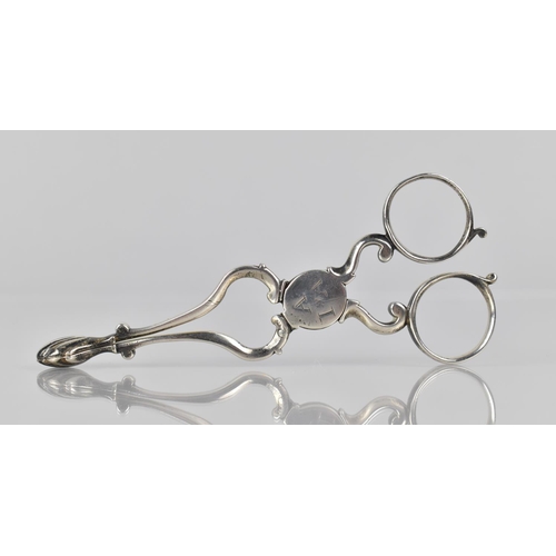 182 - A Pair of George II Silver Sugar Tongs by John Gorham, C.1730, with Scrolling Handles and Shell Shap... 