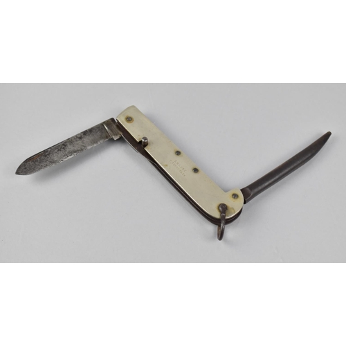 141 - A WWI Period Canadian 'Encore' Jack Knife by Thomas Taylor and Co, Sheffield