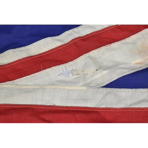 102 - A Vintage Cloth Union Jack, 220x100cms, Somewhat Moth Eaten