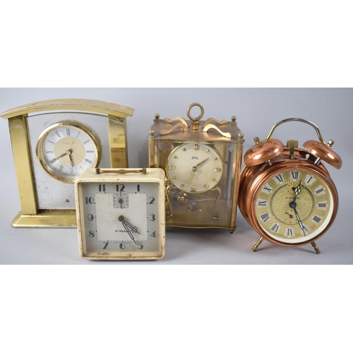 171 - A Collection of Four Mid/Late 20th Century Mantle Clocks, Various Condition