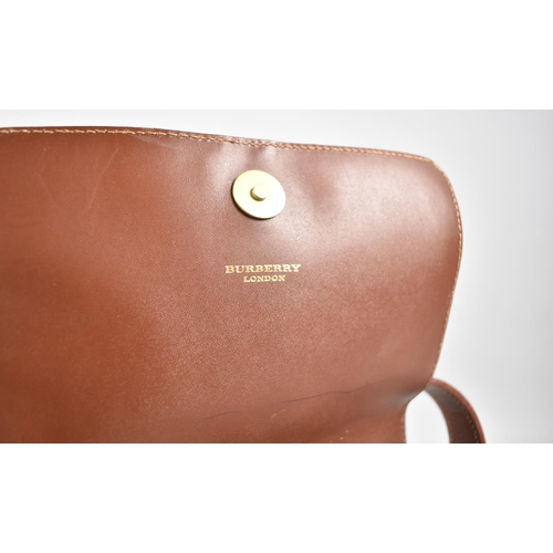 92 - A Small Burberry Ladies Handbag, 22cms Wide