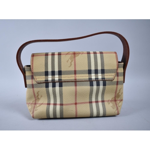 92 - A Small Burberry Ladies Handbag, 22cms Wide