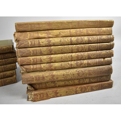 122 - A Set of 15 Volumes of Bound Copies of 'The Field or Country Gentleman's Newspaper' Commencing with ... 