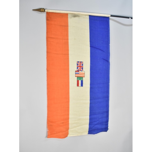 155 - A Collection of WWII Period Commonwealth Cloth Flags for Australia, South Africa, Canada, India, Roy... 