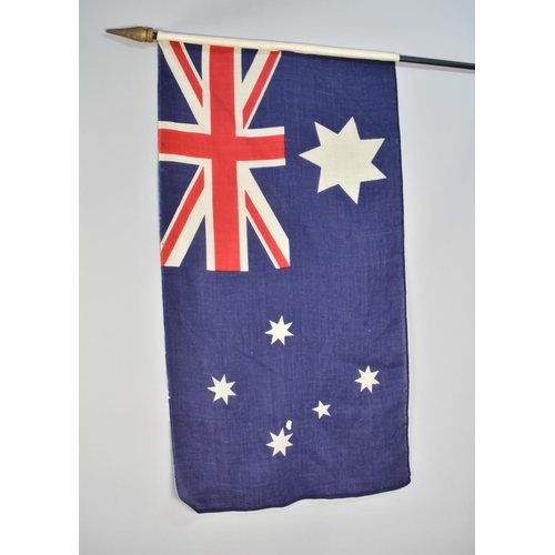 155 - A Collection of WWII Period Commonwealth Cloth Flags for Australia, South Africa, Canada, India, Roy... 