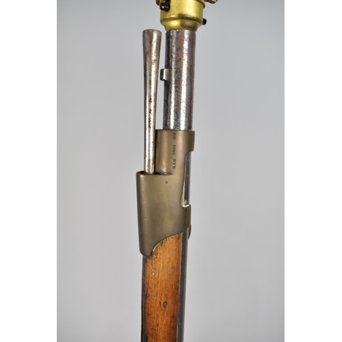 157 - Of Military Interest: A Russian 1844 Pattern Percussion Musket now Converted to Standard Lamp