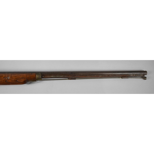 113 - A 19th century Percussion Cap Rifle for Display Purposes Only, Movement Not Working, 111cms Long