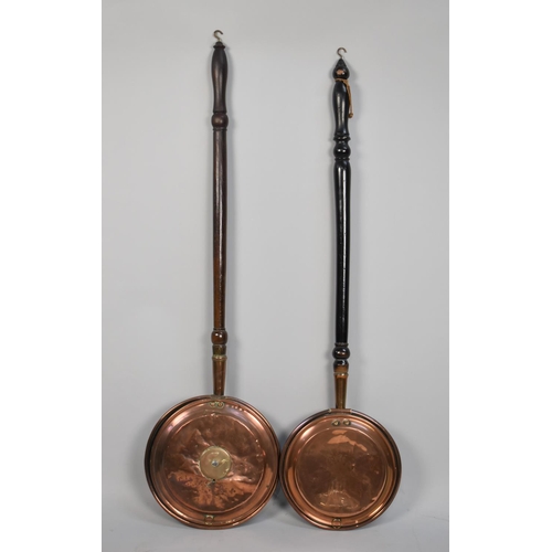 251 - Two 19th Century Copper Bed Warming Pans