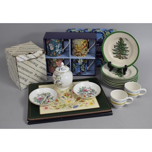 337 - A Collection of Various Ceramics to comprise Set of Eight Spode Christmas Tree Small Plates, Portmei... 