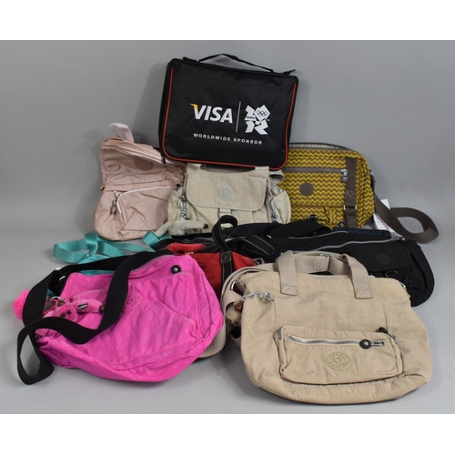 345 - A Collection of Various Bags to Include Mainly Kipling Examples Together with a 2012 Olympic Case Co... 