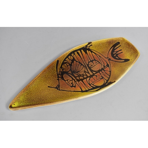 363 - A Shaped Poole Aegean Plate, no. 82, Fish Design, 44cm Wide