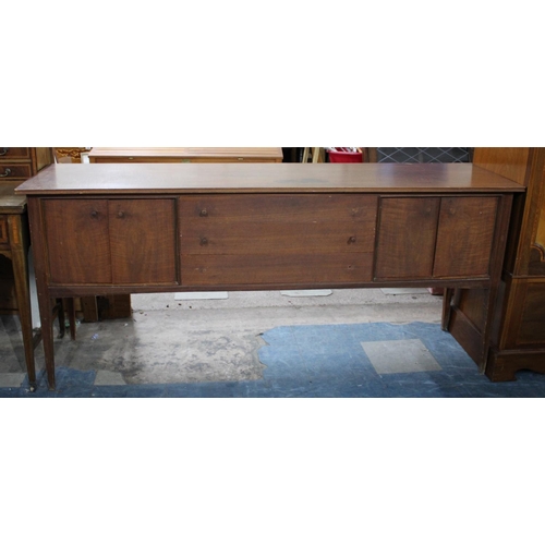 457 - A 1970s Teak Sideboard by A Younger Ltd, Four Doorknobs Missing and Some Drawers Stuck, 189cms Wide