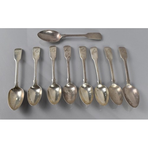 185 - A Set of Six Georgian Silver Spoons, London Hallmark by Thomas Wallis and Johnathan Hayne together w... 