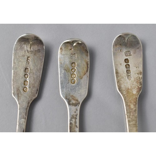 185 - A Set of Six Georgian Silver Spoons, London Hallmark by Thomas Wallis and Johnathan Hayne together w... 