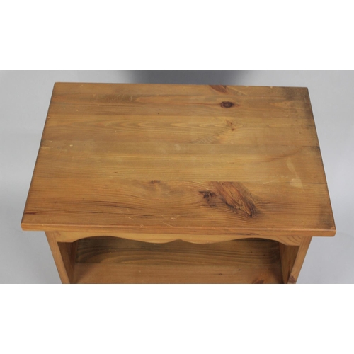 264 - A Modern Pine Stand with Single Base Drawer, 60cm wide