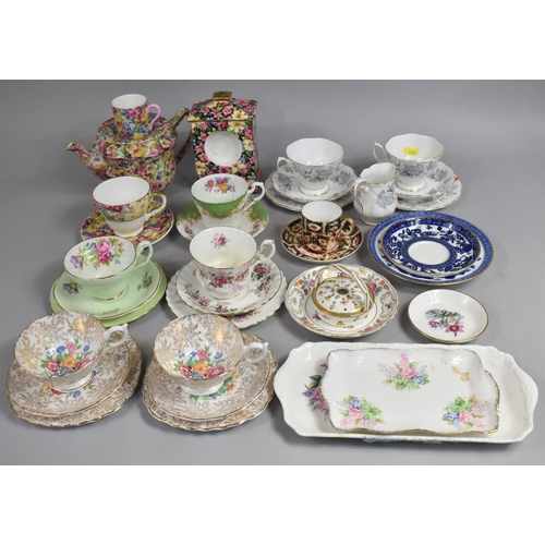 296 - A Collection of Various Ceramics to Comprise Chintz, Teapot (Missing Lid), Royal Albert Tea Cups and... 