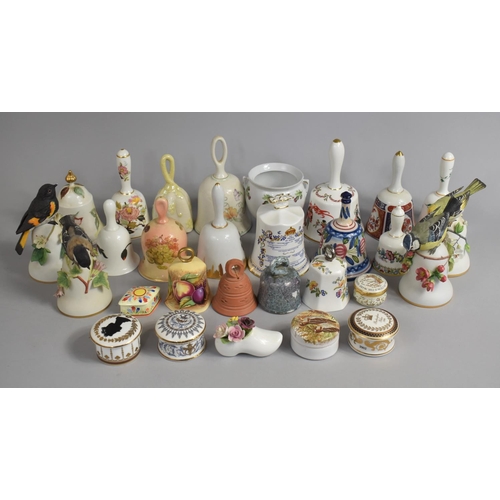 324 - A Collection of Various Ceramics to Comprise Various Bells, Lidded Boxes etc