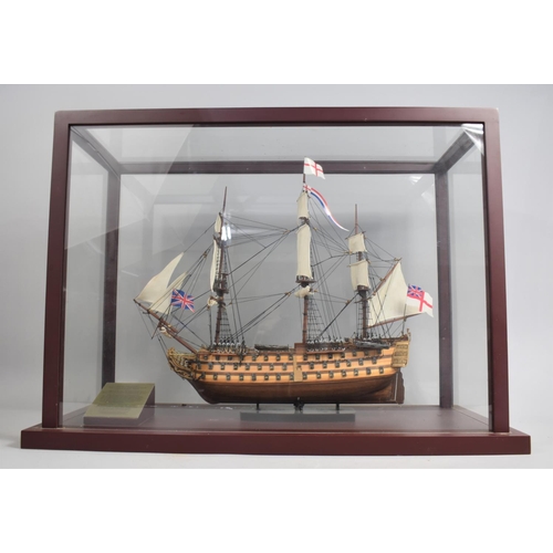 132 - A Cased Limited Edition Model of HMS Victory Ship by Compton and Woodhouse, With Certificate, 65cms ... 