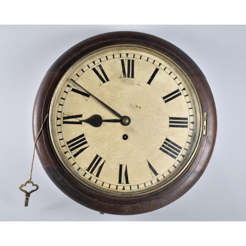 135 - A Reproduction Circular Wall Clock, 38cms Diameter