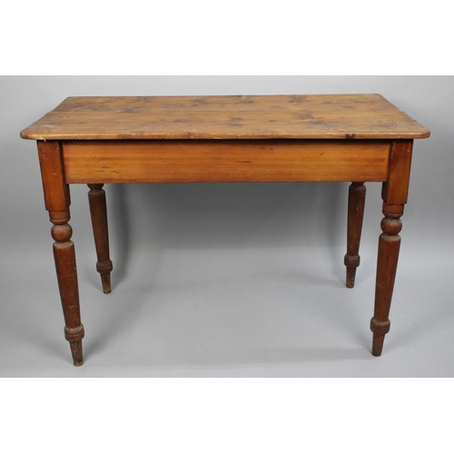 136 - A Vintage Pine rectangular Side Table, 106cms Long and 54cms Wide