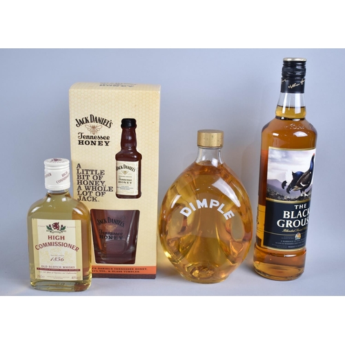 160 - Four Bottles of Blended Whisky to include Black Grouse and Dimple