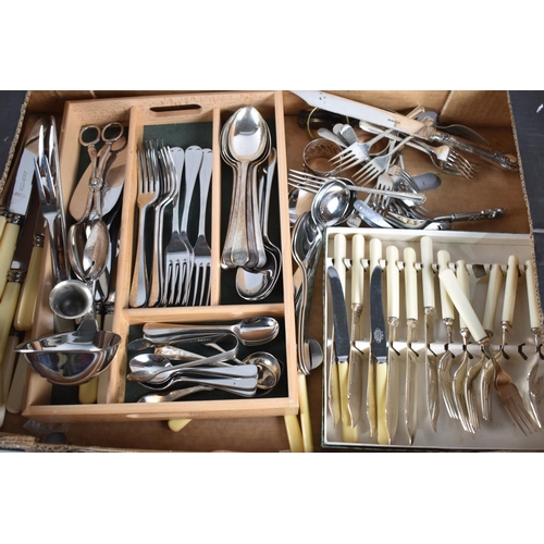 177 - A Collection of Various Cutlery (No Ivory Handles)