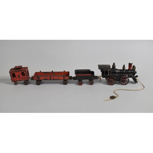 187 - A Vintage Metal Train Toy, Some Condition Issues