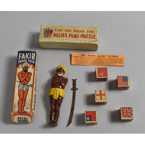 188 - A Boxed Fakir Sword Trick and Boxed Allied Flag Puzzle