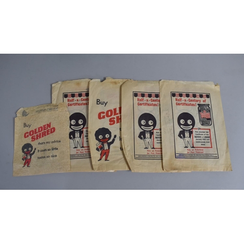 190 - A Vintage Doll together with Printed Golden Shred Paper Bags Etc