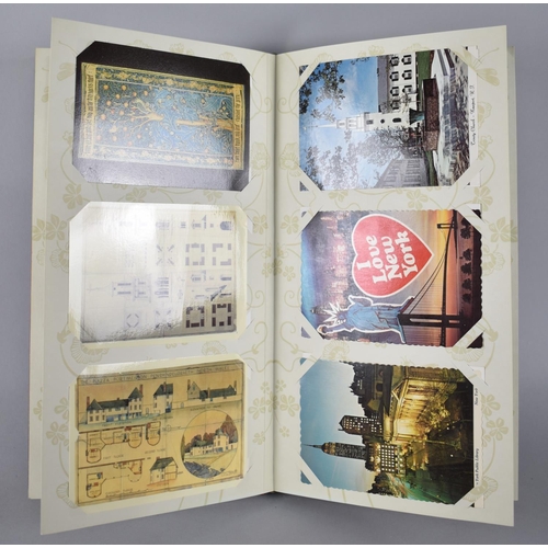 201 - A Modern French Postcard Album, Art Nouveau Style, Containing various Artists Cards and Prints