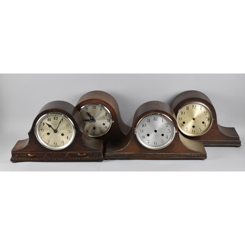 202 - A Collection of Four Clocks and Clock Cases for Restoration