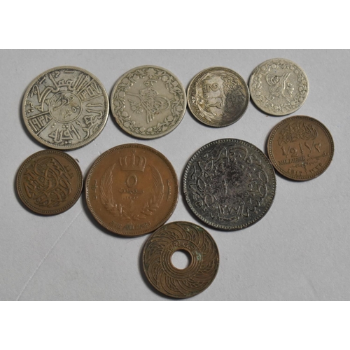 260 - A Collection of Various Middle Eastern Silver and Copper Coinage to Comprise C.1937-1939 Silver 50 F... 