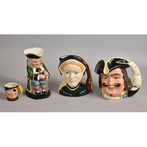 333 - A Collection of character jugs to include Royal Doulton Jane Seymour, Staffordshire ceramics toby, R... 