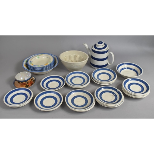 354 - A Collection of Various Ceramics to include Staffordshire Cordon Bleu Pattern Teapot, Saucers and Bo... 