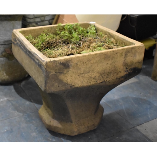 467 - A Stoneware Stand, Converted to Planter, by H Boulton and Co, 38cms Diameter