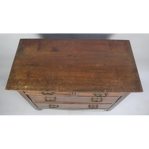 528 - A Late Victorian Bedroom Chest of Two Short and Two Long Drawers, 99cms Wide