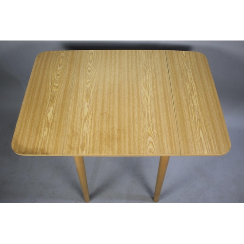 553 - A Small Modern Drop Leaf Kitchen Table, 50cms Wide