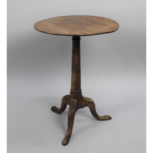 75 - A 19th Century Circular Topped Tripod Wine Table, One Foot Repaired, 46.5cms Diameter