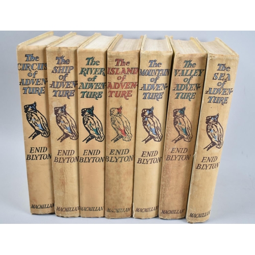 178 - Seven Volumes, Of Adventure by Enid Blyton to Comprise 