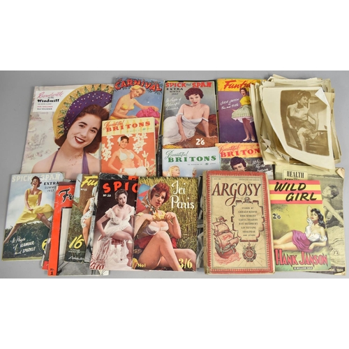 179 - A Collection of c.1950/60's Glamour Magazines to Include Beautiful Britons, Peak, Carnival etc