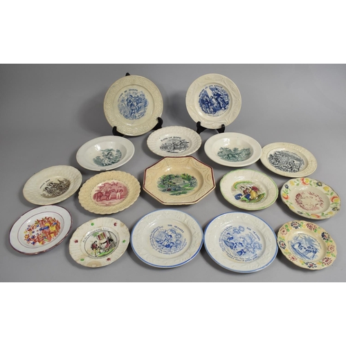 291 - A Collection of Various 18th/19th Century Transfer Printed Plates and Dishes to comprise Religious S... 